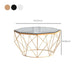 Modern Frame Coffee Table Round Glass Top Coffee Cocktail Table Clearhalo 'Coffee & Accent Tables' 'Coffee Tables' 'coffee_tables' 'furn' 'furn_coffee_tables' 'Furniture' 'Living Room Furniture' 1200x1200_9d9c7279-a6d0-4361-9edc-1ec88cbe7664