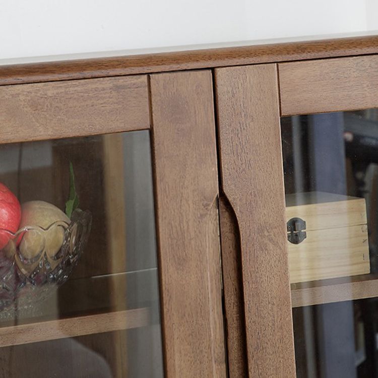 Rubberwood Solid Wood Buffet Server Contemporary Dining Server Clearhalo 'buffet_sideboard' 'Buffets & Sideboards' 'furn' 'furn_buffet_sideboard' 'Furniture' 'Kitchen & Dining Furniture' 1200x1200_9da0a017-7244-4dad-8f46-83993d6d0138