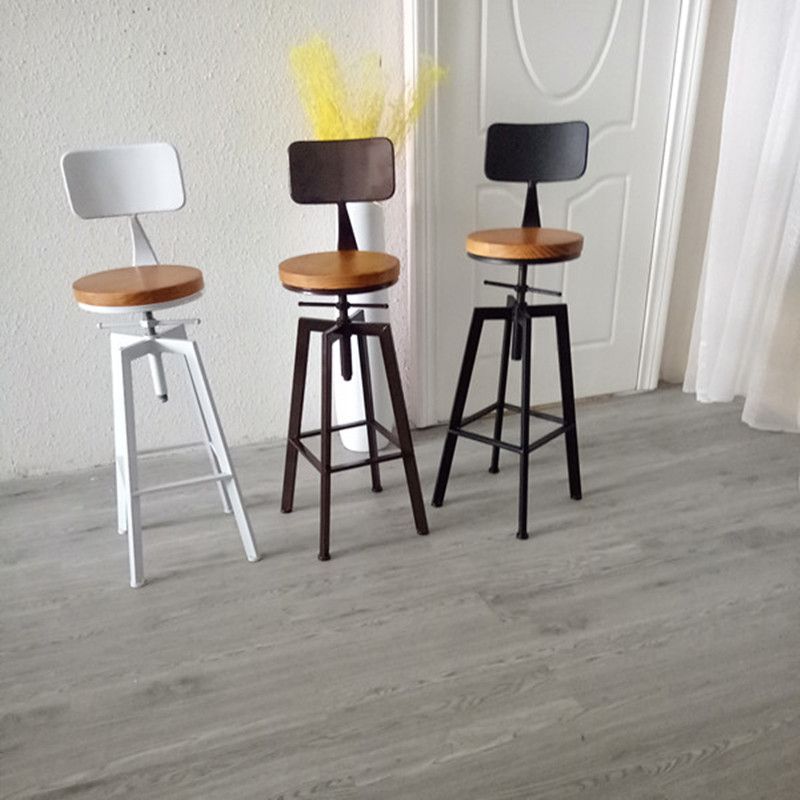Industrial Iron Bar Stools with Footrest Adjustable Height Rotation Barstool Clearhalo 'Bar Furniture' 'Bar Stools' 'bar_stools' 'furn' 'furn_bar_stools' 'furniture_bar_stools' 'Kitchen & Dining Furniture' 'kitchen&dining_furn' 'kitchen' 'kitchen_furn' Furniture' 1200x1200_9da1595f-c3a1-4ddd-912a-5194e87f7ba6