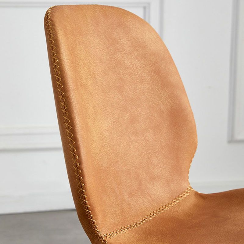 Contemporary Metal Dining Chairs Dining Wingback Armless Side Chairs for Kitchen Clearhalo ' kitchen&dining_furn' 'Dining Chairs' 'Dining Tables & Seating' 'dining_chair' 'furn' 'furn_dining_chair' 'Furniture' 'furniture_dining_chair' 'Kitchen & Dining Furniture' 'kitchen' 1200x1200_9da25e8d-f15b-43b4-a976-505a8254a374