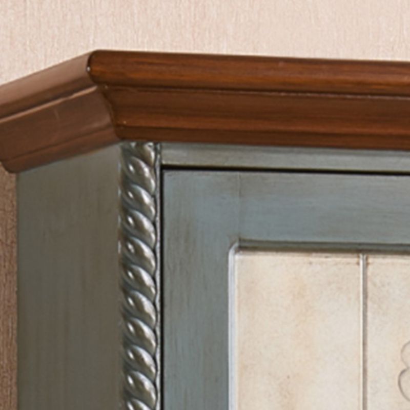 Armario de madera de gabinete de almacenamiento de estilo tradicional con espejo