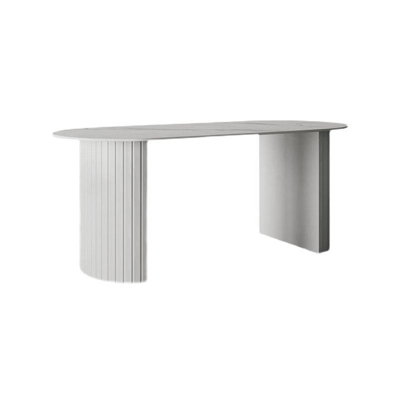 Sintered Stone Top White Table for Restaurant Modern Kitchen Table with Double Pedestal Clearhalo 'Dining Tables & Seating' 'Dining Tables' 'dining_table' 'furn' 'furn_dining_table' 'Furniture' 'furniture_dining_table' 'Kitchen & Dining Furniture' 'kitchen' 'kitchen_dining_table' 1200x1200_9da33e5f-5d6a-47a7-a762-65edf97e799d