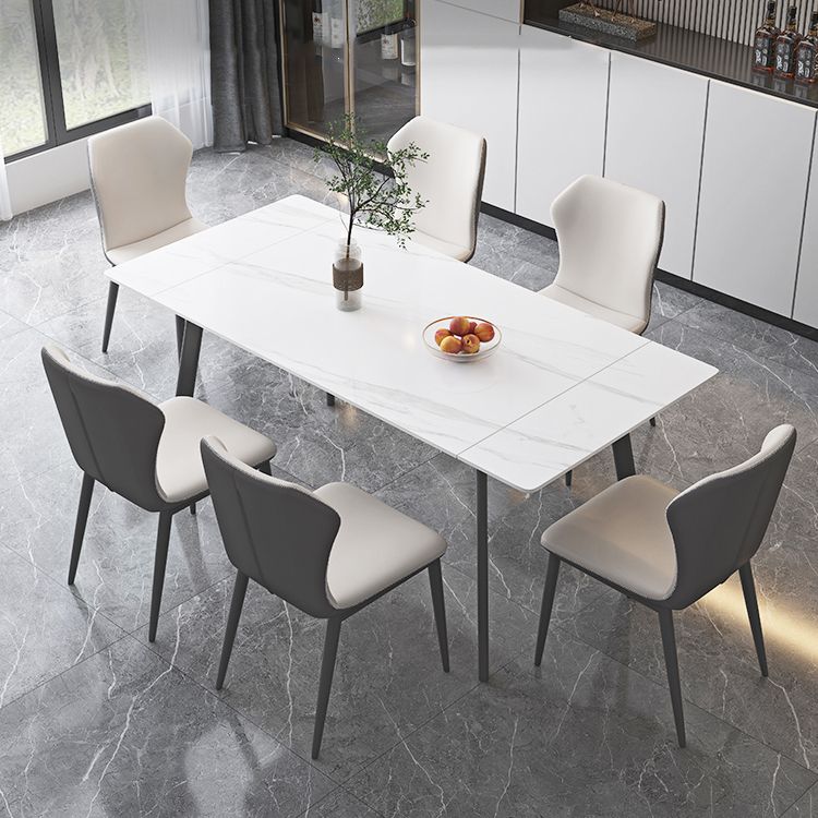 Tavolo da pranzo industriale con estensione fogliare tavolo da pranzo a base di metallo nero