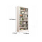 Metal Open Back Bookshelf Modern Rectangle Standard Bookcase
