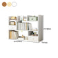 Contemporary Wooden Bookcase Open Storage Bookshelf with Shelves