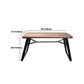 Natural and Black Dining Table Set 1/2/3/5/7 Pieces Rectangle Industrial Dinette Set Clearhalo 'Dining Room Sets' 'Dining Tables & Seating' 'dining_room_set' 'furn' 'furn_dining_room_set' 'Furniture' 'Kitchen & Dining Furniture' 1200x1200_9da694a0-c0b3-4468-a2a0-b39599de8e59