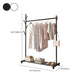Classic Solid Color Coat Rack Free Standing Clothes Hanger with Storage Shelving