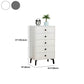 Cómoda de almacenamiento vertical de madera de ingeniería Glam, cómoda para dormitorio con cajones