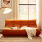 Modern Tufted Cushions Armless Living Room Wooden Standard Seating