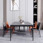 Modern 1/4/5/6 Pieces Aluminium Dinette Set with Sintered Stone Top Dining Table Set Clearhalo 'Dining Room Sets' 'Dining Tables & Seating' 'dining_room_set' 'furn' 'furn_dining_room_set' 'Furniture' 'furniture_dining_room_set' 'Kitchen & Dining Furniture' 1200x1200_9dab540f-1887-4e7a-87ab-2ede0fcb06c8
