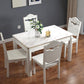 Victorian Style Marble Dining Set with White Fixed Table and 4 Legs Base for Home Use Clearhalo 'Dining Room Sets' 'Dining Tables & Seating' 'dining_room_set' 'furn' 'furn_dining_room_set' 'Furniture' 'furniture_dining_room_set' 'Kitchen & Dining Furniture' 'kitchen&dining_furn' 'kitchen' 1200x1200_9dabeb3e-612f-47bc-aa34-7c7537dcb6a5