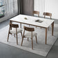 Rectangle Medieval Modern Dining Table Sintered Stone Table with 4 Wood Legs Clearhalo ' dining_table' 'Dining Tables & Seating' 'Dining Tables' 'furn' 'furn_dining_table' 'Furniture' 'furniture_dining_table' 'Kitchen & Dining Furniture' 'kitchen&dining_furn' 'kitchen' 'kitchen_dining_table' 1200x1200_9dabfe9f-aa76-4720-b970-393f601eca76