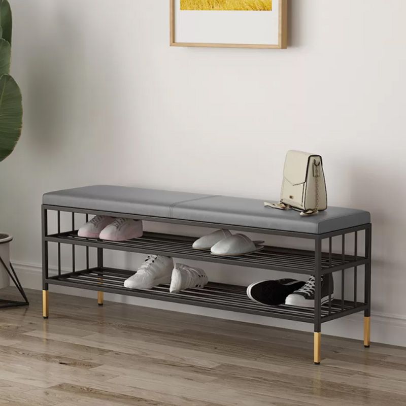 12.6"W Upholstered with Storage Bench Solid Color Bench with Legs Clearhalo 'Benches' 'Chairs & Seating' 'furn' 'furn_benches' 'Furniture' 'Living Room Furniture' 1200x1200_9daccc59-0cf5-43a8-b802-63745f238646