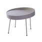 Mid-Century Modern Coffee Table with 4 Legs and Iron Round Top Clearhalo 'Coffee & Accent Tables' 'Coffee Tables' 'coffee_tables' 'furn' 'furn_coffee_tables' 'Furniture' 'Living Room Furniture' 1200x1200_9dad4014-def1-4eda-9909-d420d212be06