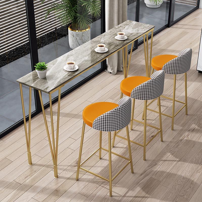 Rectangle Bar Dining Table Contemporary Bar Table with 4 Legs Clearhalo 'Bar Furniture' 'Bar Tables' 'bar_tables' 'furn' 'furn_bar_tables' 'Furniture' 'furniture_bar_tables' 'Kitchen & Dining Furniture' 1200x1200_9daefc38-c193-427f-b6f2-65b85f38e5d8