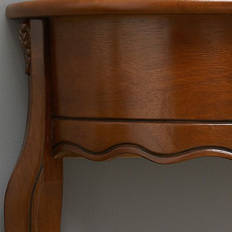 Tavolo di accento moderno della metà secolo tavolo da console in legno mezzano in marrone