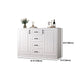 Contemporary White Wooden Accent Cabinet with Doors and Drawers Clearhalo 'Cabinets & Chests' 'cabinets_chests' 'furn' 'furn_cabinets_chests' 'Furniture' 'Living Room Furniture' 1200x1200_9db093fb-26d1-46b8-91ba-7ec9ede9a30d