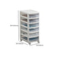 Transparent Filing Cabinet Modern Plastic Drawers Cabinet for Office