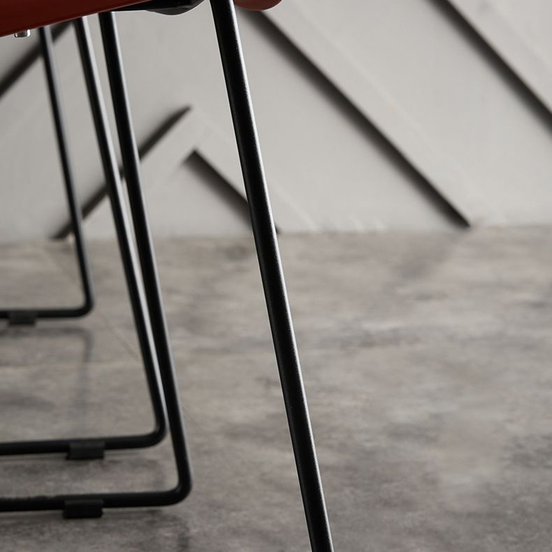 Industrial Style Metal Dining Room Chairs Armless Dining Chair for Restaurant Clearhalo ' kitchen&dining_furn' 'Dining Chairs' 'Dining Tables & Seating' 'dining_chair' 'Furniture' 'furniture_dining_chair' 'Kitchen & Dining Furniture' 'kitchen' 1200x1200_9db61802-0b8c-4a59-88db-80f2ae2c7736