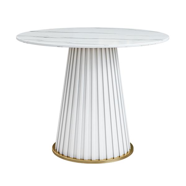 家のための伝統的な豪華なダイニングテーブル焼結石の丸いテーブル