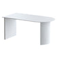 Free Form Sintered Stone White Dining Table Modern Double Pedestal Table for Dining Room Clearhalo ' dining_table' 'Dining Tables & Seating' 'Dining Tables' 'furn' 'furn_dining_table' 'Furniture' 'furniture_dining_table' 'Kitchen & Dining Furniture' 'kitchen&dining_furn' 'kitchen' 'kitchen_dining_table' 1200x1200_9dba1930-cc31-442e-8c5b-91570ef79b59