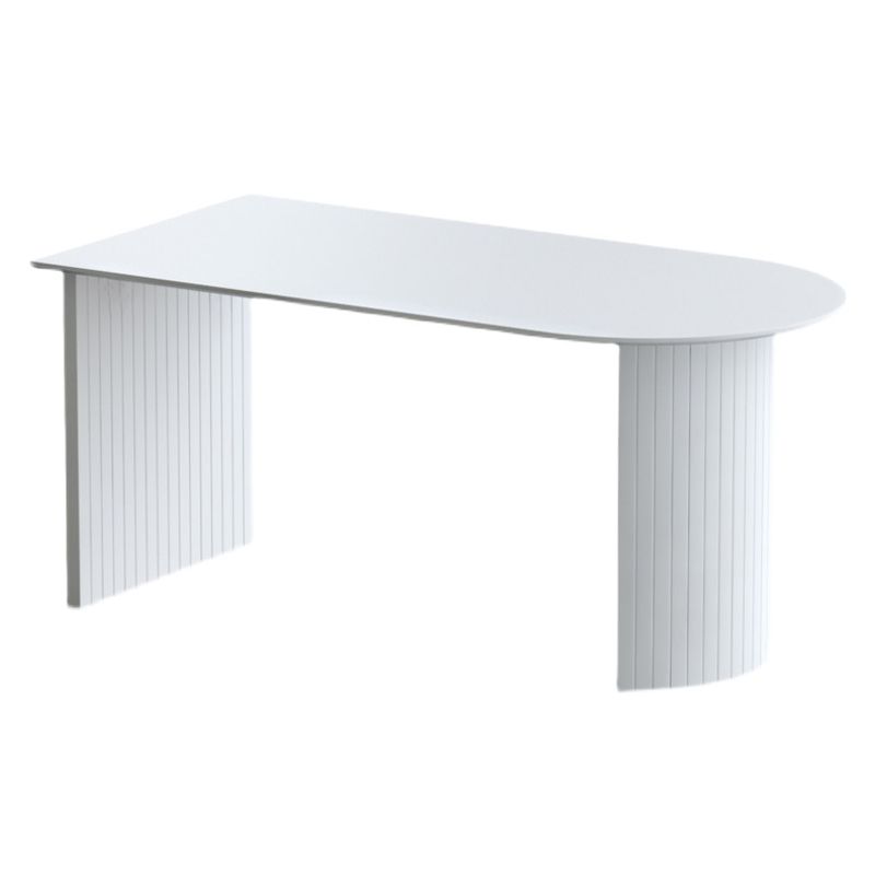 Free Form Sintered Stone White Dining Table Modern Double Pedestal Table for Dining Room Clearhalo ' dining_table' 'Dining Tables & Seating' 'Dining Tables' 'furn' 'furn_dining_table' 'Furniture' 'furniture_dining_table' 'Kitchen & Dining Furniture' 'kitchen&dining_furn' 'kitchen' 'kitchen_dining_table' 1200x1200_9dba1930-cc31-442e-8c5b-91570ef79b59
