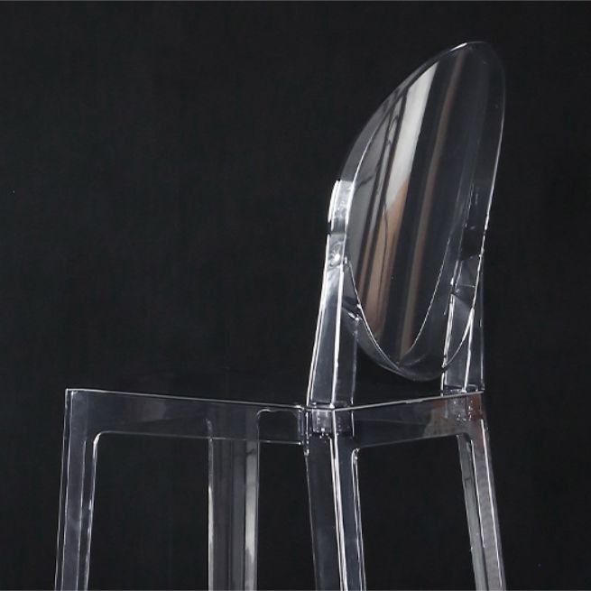 Eetkamer moderne acryl barkruk 4 poten barkruk met pedaal