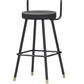 Contemporary Metal Leather Bar Stools Indoor Barstool with Iron Legs and Low Back,1 Piece Clearhalo 'Bar Furniture' 'Bar Stools' 'bar_stools' 'furn' 'furn_bar_stools' 'furniture_bar_stools' 'Kitchen & Dining Furniture' 'kitchen&dining_furn' 'kitchen' 'kitchen_furn' Furniture' 1200x1200_9dbe63ca-28d5-4ad6-9cc6-7a4463bfa50c