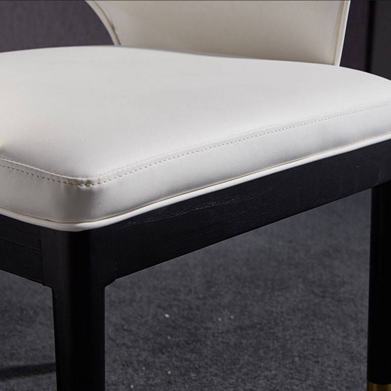 Glam Wood Dining Room Chairs Leather Dining Arm Chairs for Restaurant Use Clearhalo ' kitchen&dining_furn' 'Dining Chairs' 'Dining Tables & Seating' 'dining_chair' 'furn' 'furn_dining_chair' 'Furniture' 'furniture_dining_chair' 'Kitchen & Dining Furniture' 'kitchen' 1200x1200_9dbf7986-8811-4a95-aa28-d6b1aae0a03d