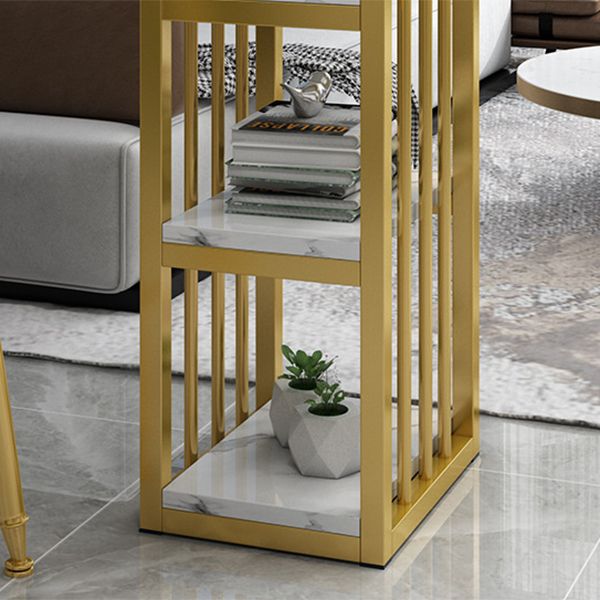 Mesa industrial rectangular con altura de barra, mesa de bar de madera sintética con base de almacenamiento
