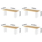 Modern Style Solid Wood Dining Table Brown Rectangle Table with Acrylic Base Clearhalo ' dining_table' 'Dining Tables & Seating' 'Dining Tables' 'furn' 'furn_dining_table' 'Furniture' 'furniture_dining_table' 'Kitchen & Dining Furniture' 'kitchen&dining_furn' 'kitchen' 'kitchen_dining_table' 1200x1200_9dbfe0f4-cc29-402b-82a0-a4b187d2b58f