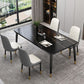 Traditional Luxury Rectangle Dining Room Table Sintered Stone Table with 4 Black Legs Clearhalo ' dining_table' 'Dining Tables & Seating' 'Dining Tables' 'furn' 'furn_dining_table' 'Furniture' 'furniture_dining_table' 'Kitchen & Dining Furniture' 'kitchen&dining_furn' 'kitchen' 'kitchen_dining_table' 1200x1200_9dc0bfb6-c080-49ef-b071-cb735bc4e826