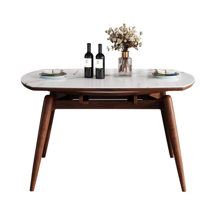 Extendable Round Dining Table Modern Adjustable Sintered Stone Top Table with Wooden 4 Legs Clearhalo ' dining_table' 'Dining Tables & Seating' 'Dining Tables' 'furn' 'furn_dining_table' 'Furniture' 'furniture_dining_table' 'Kitchen & Dining Furniture' 'kitchen&dining_furn' 'kitchen' 'kitchen_dining_table' 1200x1200_9dc14470-d78a-429e-958a-be4fd1b4fc68
