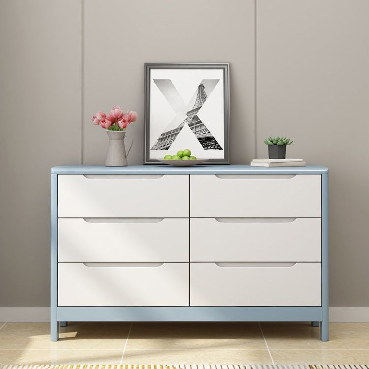 Modern Rubber-wood Solid Wood Side Board Living Room Buffet/Console with Drawers Clearhalo 'buffet_sideboard' 'Buffets & Sideboards' 'Furniture' 'furniture_buffet_sideboard' 'Kitchen & Dining Furniture' 1200x1200_9dc39efc-f959-4fc7-9180-4d1995cc7bca