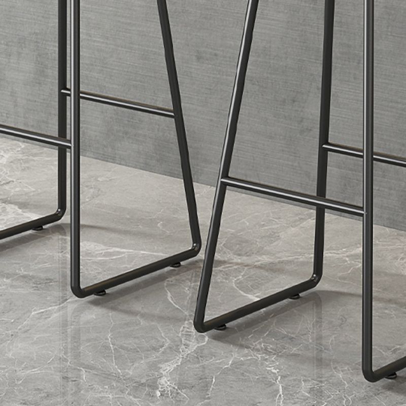 Modern Style Plastic Backless Counter High Stool with Metal Base Clearhalo 'Bar Furniture' 'Bar Stools' 'bar_stools' 'furn' 'furn_bar_stools' 'Furniture' 'Kitchen & Dining Furniture' 1200x1200_9dc3b0dd-dba3-46ef-b1b0-95173d79af61