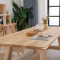 Rectangle Pine Wood Dining Table Modern Table in Nature with Wooden Trestle Base Clearhalo ' dining_table' 'Dining Tables & Seating' 'Dining Tables' 'furn' 'furn_dining_table' 'Furniture' 'furniture_dining_table' 'Kitchen & Dining Furniture' 'kitchen&dining_furn' 'kitchen' 'kitchen_dining_table' 1200x1200_9dc3b2e0-3403-44e1-9c37-2760f9fe8d09