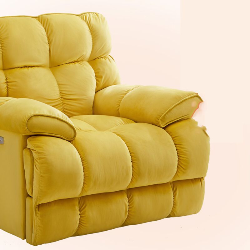 Velvet Gray Recliner Solid Color Recliner Chair 41.33 Inch Wide Clearhalo 'Chairs & Seating' 'furn' 'furn_recliners' 'Furniture' 'Living Room Furniture' 'Recliners' 1200x1200_9dc3b6eb-e93d-475b-8321-1c049ece7f0c