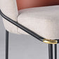 Kitchen Upholstered Side Chair Glam Style Parsons Armless Chair