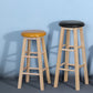 Industrial Style Bar-stool with Wooden Legs Round Seat for Kitchen Bar Clearhalo 'Bar Furniture' 'Bar Stools' 'bar_stools' 'furn' 'furn_bar_stools' 'furniture_bar_stools' 'Kitchen & Dining Furniture' 'kitchen&dining_furn' 'kitchen' 'kitchen_furn' Furniture' 1200x1200_9dc78c55-53e5-443f-bf3b-36f1a9d34079