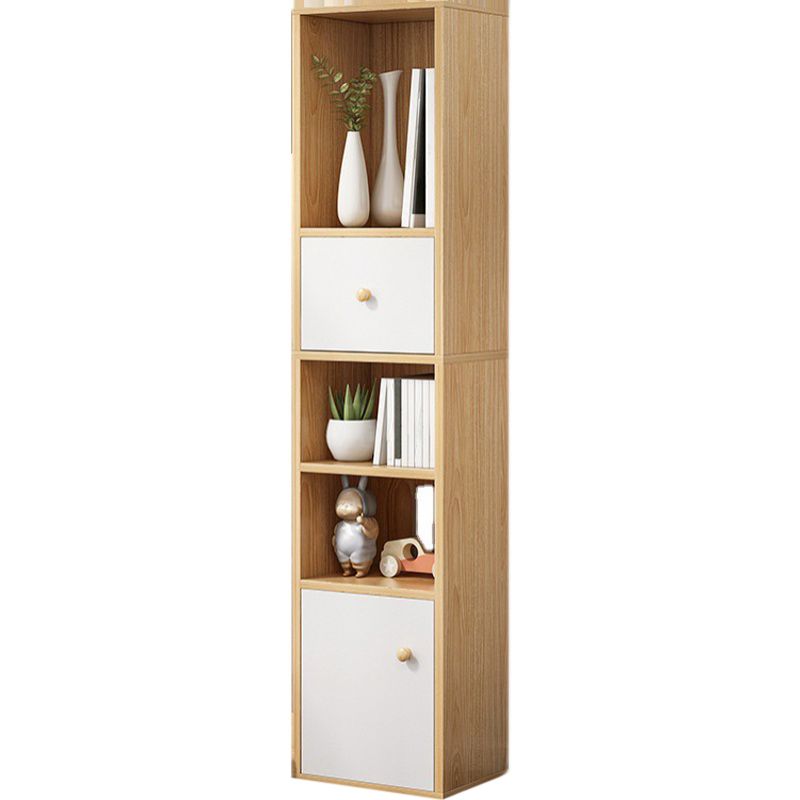 Modern Standard Bookshelf Wood Engineered Bookcase with Rectangular Shelves Clearhalo 'Bookcases' 'furn' 'furn_bookcases' 'Furniture' 'Office Furniture' 1200x1200_9dc7f491-0b2b-4600-a52e-cf1ae08658b3