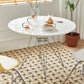 Modern Style Dining Table Round Dining Table with Metal Base for Home Use Clearhalo ' dining_table' 'Dining Tables & Seating' 'Dining Tables' 'Furniture' 'furniture_dining_table' 'Kitchen & Dining Furniture' 'kitchen&dining_furn' 'kitchen' 'kitchen_dining_table' 1200x1200_9dcd4f73-83bf-4481-a5a7-467a79b7fbfa