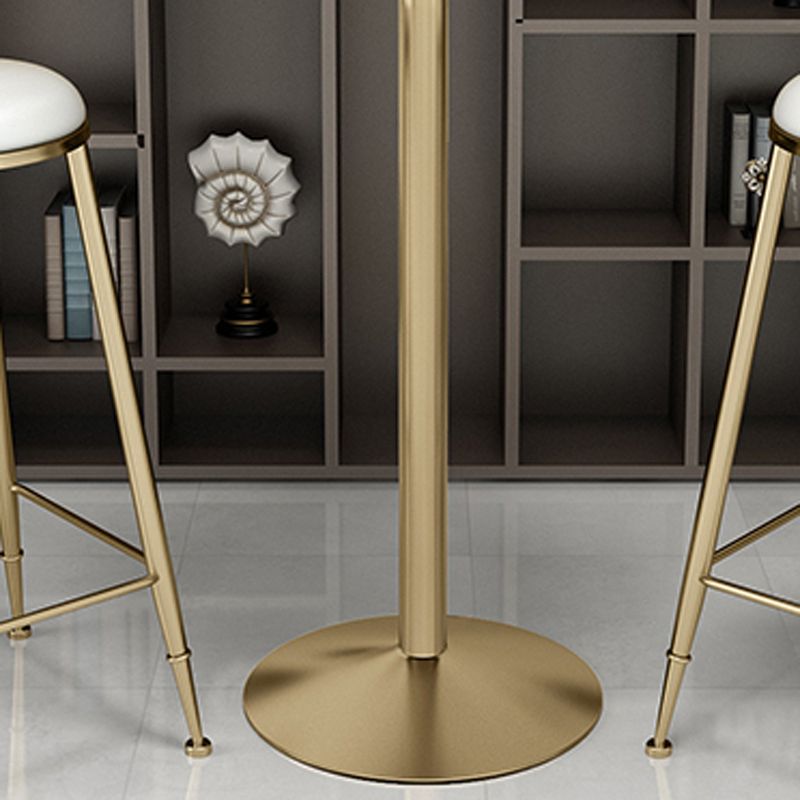 Glam 1/3/5 stuks staaftafel set rond stenen aanrecht met hoge ontlasting voor café