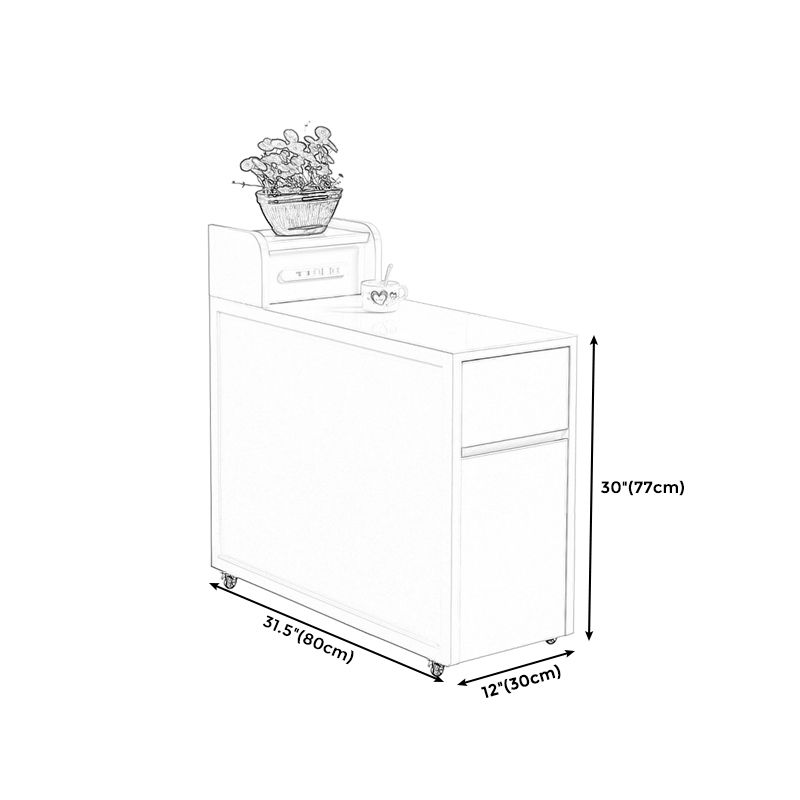 Rechteckiger Holz Beistelltisch zeitgenössischer Endtisch mit Lagerung für Wohnzimmer