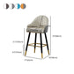 Contemporary Metal Leather Bar Stools Indoor Barstool with Footrest and Low Back Clearhalo 'Bar Furniture' 'Bar Stools' 'bar_stools' 'furn' 'furn_bar_stools' 'furniture_bar_stools' 'Kitchen & Dining Furniture' 'kitchen&dining_furn' 'kitchen' 'kitchen_furn' Furniture' 1200x1200_9dce4b59-57d5-43c5-b785-8571db75bbbe