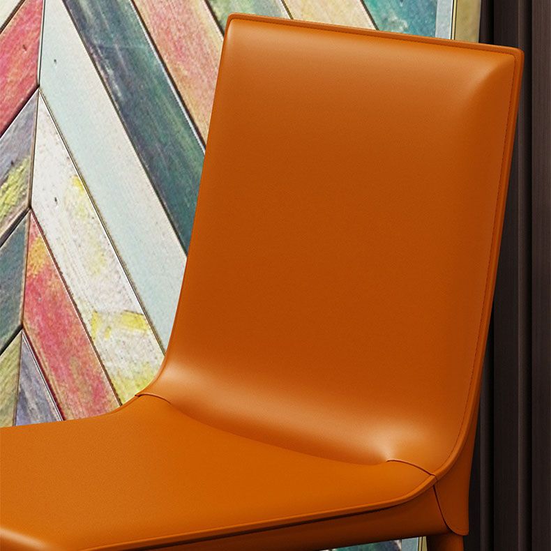 Contemporary Style Kitchen Chairs Dining Armless Side Chairs with Metal Legs Clearhalo ' kitchen&dining_furn' 'Dining Chairs' 'Dining Tables & Seating' 'dining_chair' 'furn' 'furn_dining_chair' 'Furniture' 'furniture_dining_chair' 'Kitchen & Dining Furniture' 'kitchen' 1200x1200_9dcfe254-a428-4705-a7d7-22d92125050b