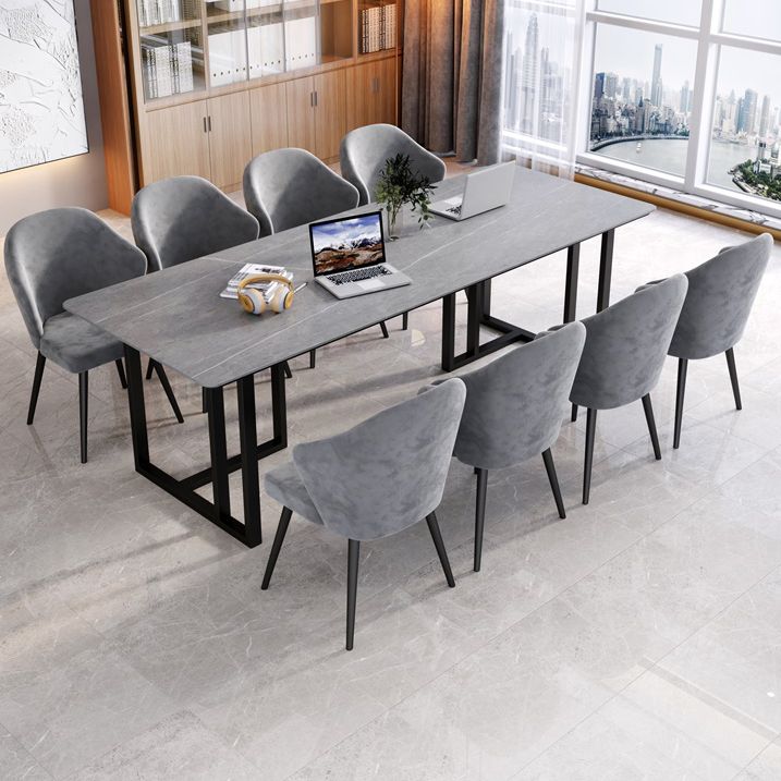 Escritorio de estilo industrial escritorio rectángulo de piedra sinterizado para oficina