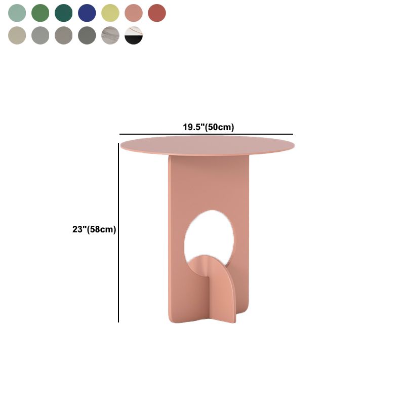 Mid-Century Round Side End Table Metal Abstract End Table for Living Room Clearhalo 'Coffee & Accent Tables' 'End & Side Tables' 'end_side_tables' 'furn' 'furn_end_side_tables' 'Furniture' 'Living Room Furniture' 1200x1200_9dd6e517-777d-4d78-8f41-031210d4eeb4