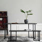 Rectangle Industrial Dining Table Black Fixed Table with Pinewood Solid Wood Clearhalo ' dining_table' 'Dining Tables & Seating' 'Dining Tables' 'Furniture' 'furniture_dining_table' 'Kitchen & Dining Furniture' 'kitchen&dining_furn' 'kitchen' 'kitchen_dining_table' 1200x1200_9dd89aab-f6c5-4cc8-a627-38dbcd97ecd3