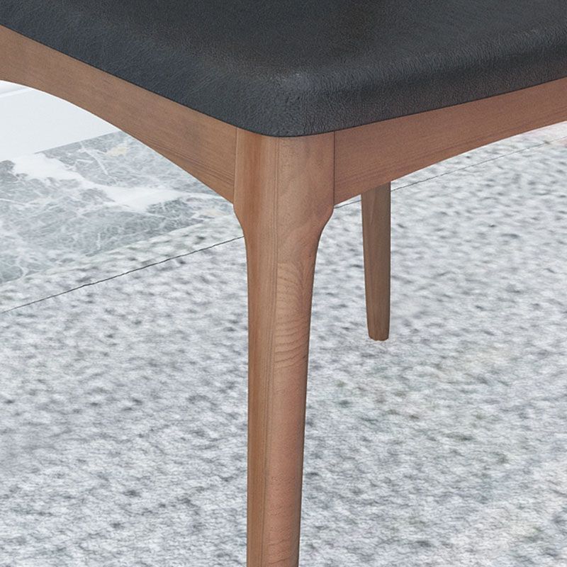 Industrial Design Faux Leather Side Chair Open Back Dining Side Chair Clearhalo 'Dining Chairs' 'Dining Tables & Seating' 'dining_chair' 'furn' 'furn_dining_chair' 'Furniture' 'furniture_dining_chair' 'Kitchen & Dining Furniture' 1200x1200_9dd99d29-8060-4ea4-aac1-1d18fc5a574a