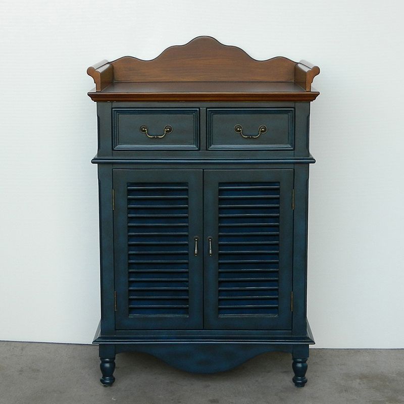 Mid-Century Modern Rectangle Cabinet Standard Side Cabinet with Drawer